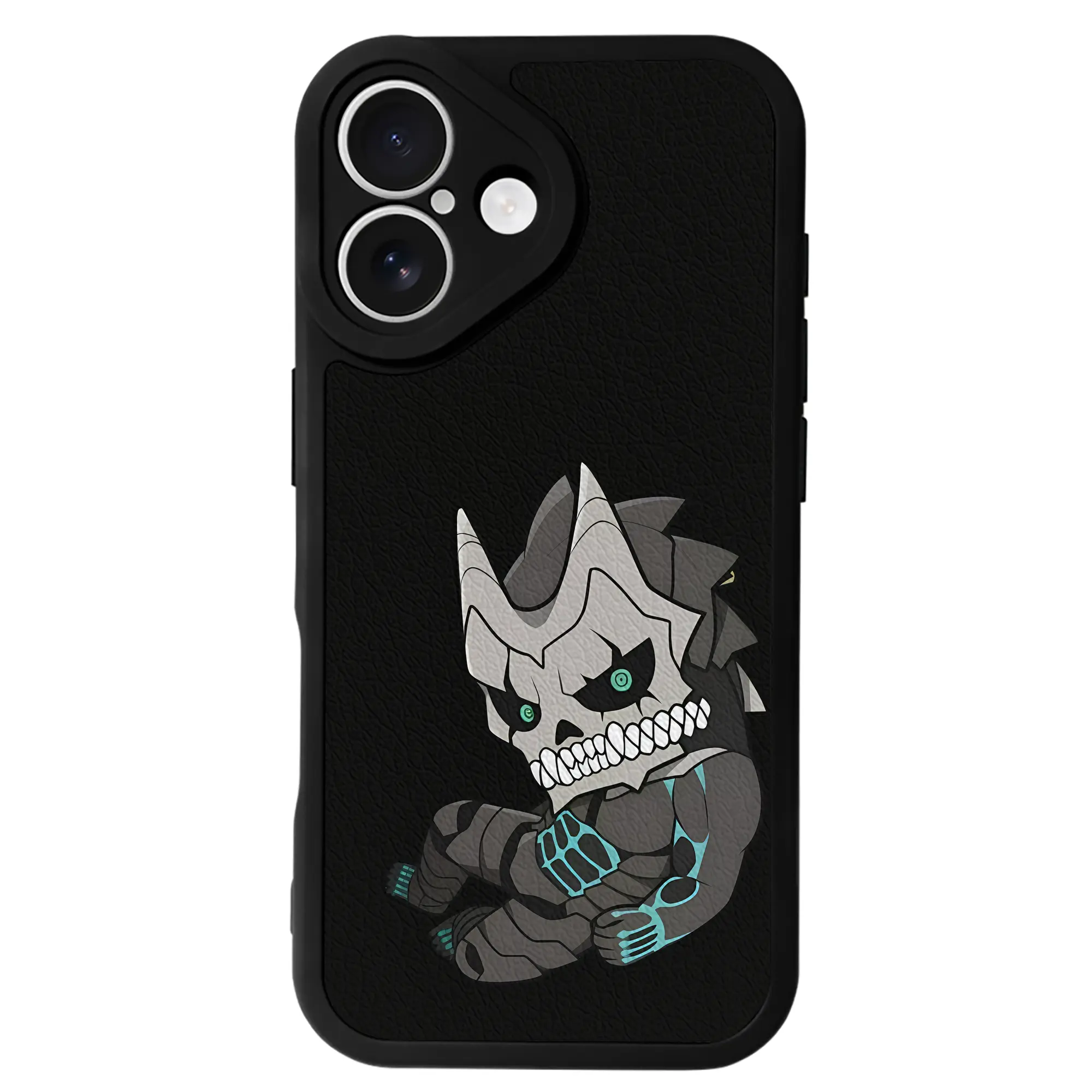 怪獣8号 グッズ,日比野カフカ - IPhone 16シリーズ対応 ・ シリコンスマホケース ・ レザー調 ・ 高精度フィット ・ 耐衝撃 ・ ワイヤレス充電対応 ・ 精密カット